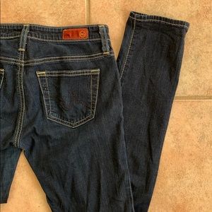 AG Stilt Cigarette Jeans in Dark Wash Size 25